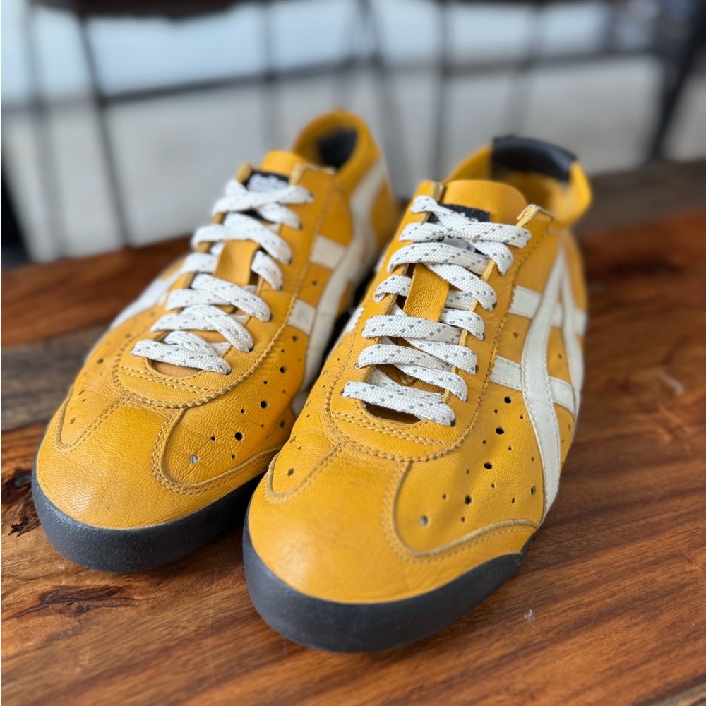 Onitsuka Tiger by Asics Men's Mustard and White Sneakers - Picture 3 of 5